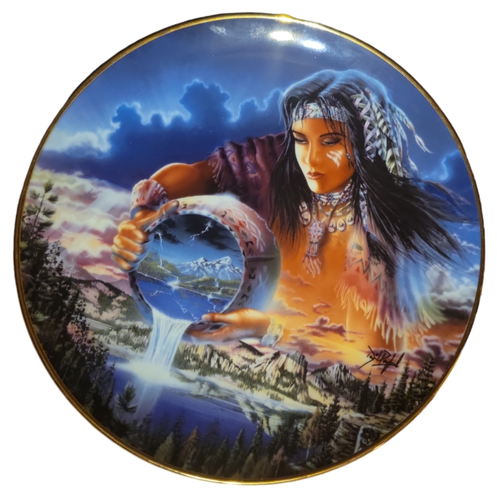 Vtg Nature's Eternal Spirit "The Waters Of Life" David Penfound Woman Water Girl